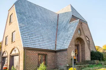 House with slate roof