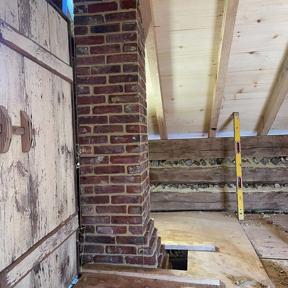 Chimney repair work by MR Roofing