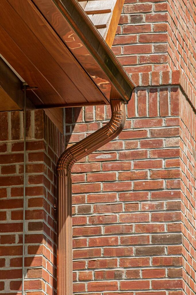 Copper gutters by MR Roofing
